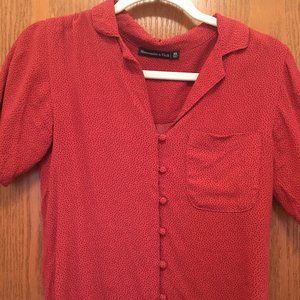 Abercrombie & Fitch Short Sleeve Button-Down Shirt XS